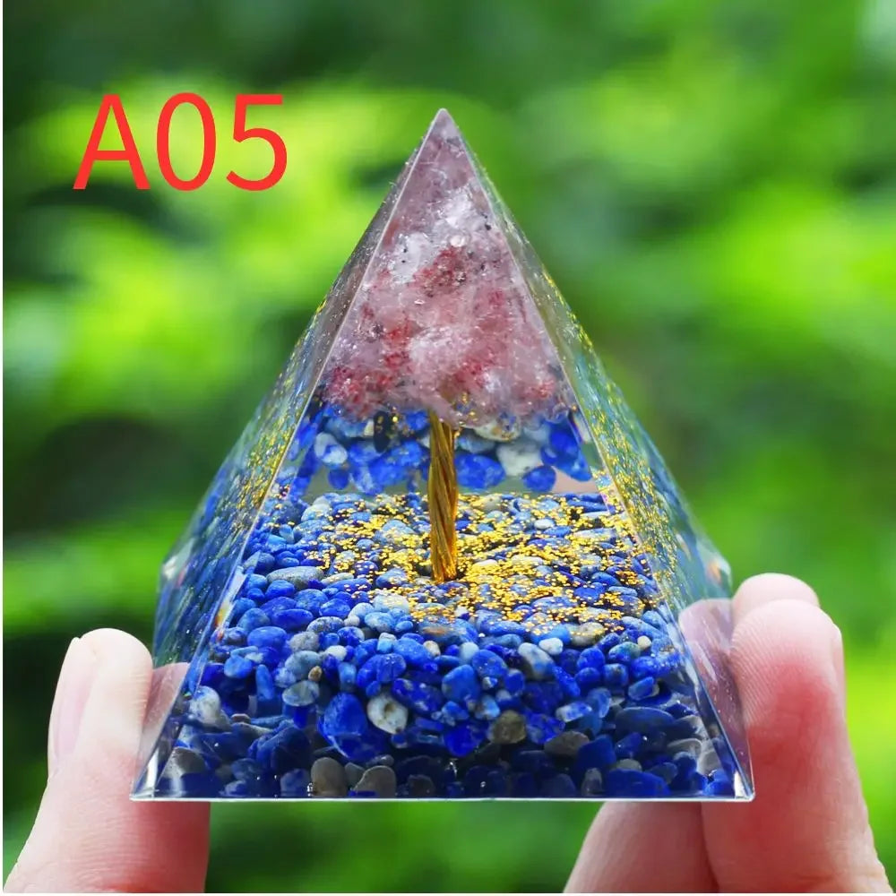 Natural Crystal Pyramid – Energy Generator & Decorative Piece