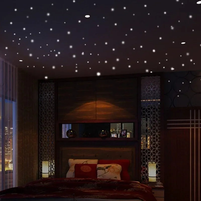 🌟 407pcs Glow-in-the-Dark Star Wall Stickers – Create a Magical Night Sky! 🌙