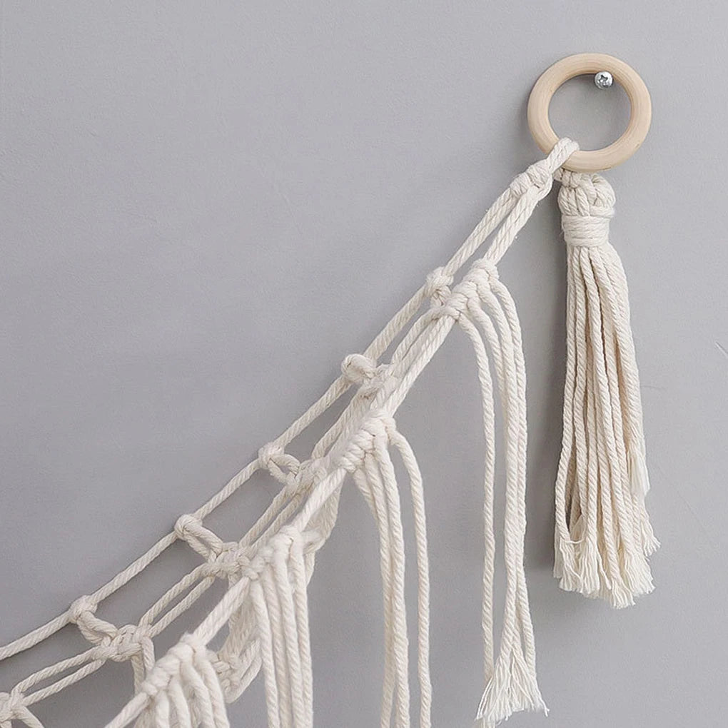🧸 Boho Plush Toy Hammock – Handmade Hanging Storage for Stuffed Animals & More! 🎍