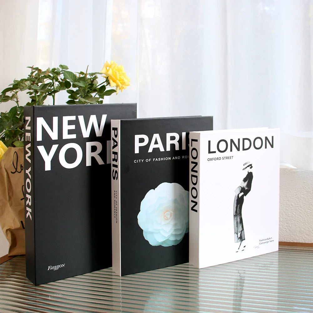 Luxury Decorative Fake Books Set – Modern Home & Coffee Table Decor