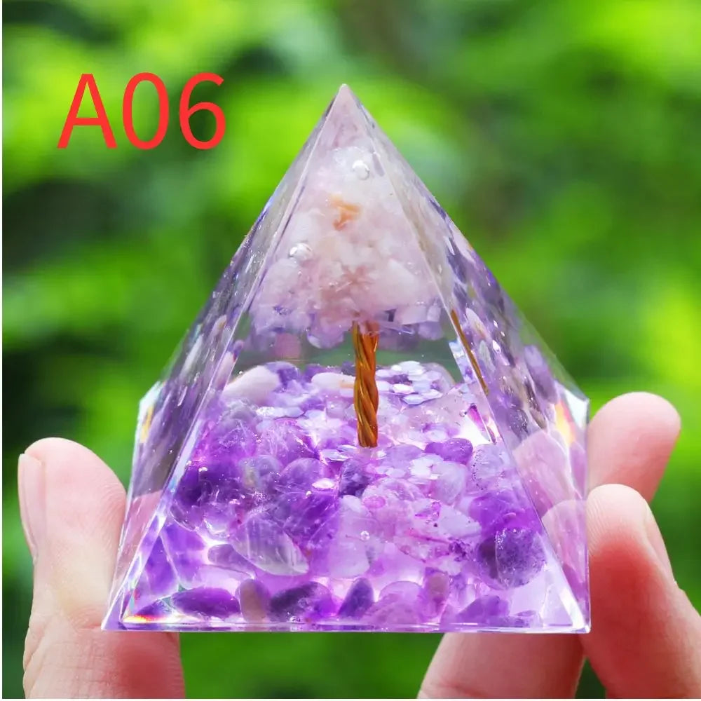 Natural Crystal Pyramid – Energy Generator & Decorative Piece