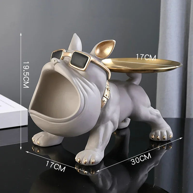πΆ Bulldog Figurine Storage Box β Stylish & Functional Home Decor