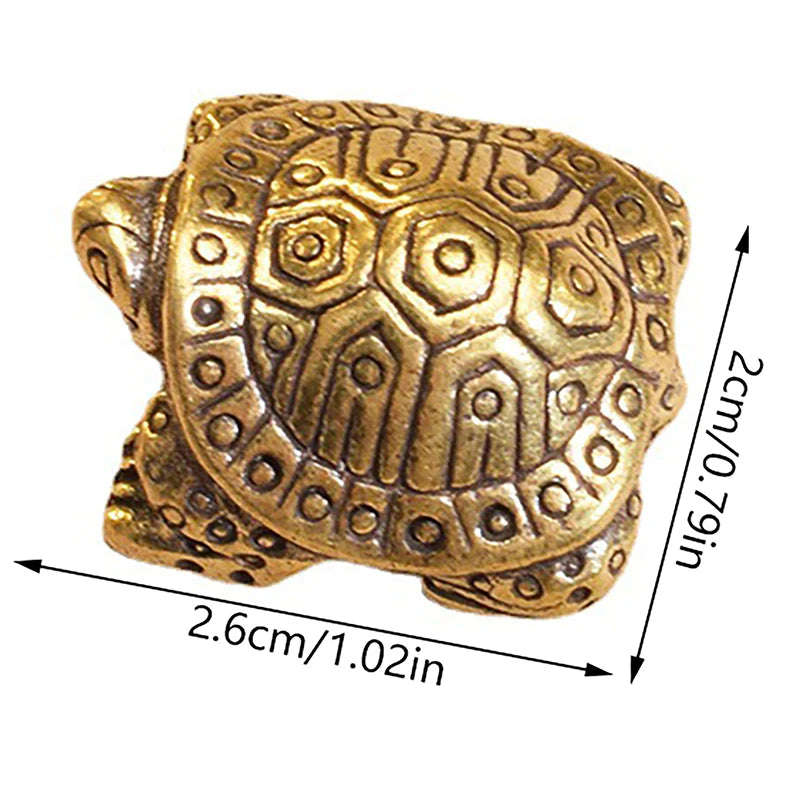 🐢 Antique Solid Brass Turtle Ornament – Symbol of Longevity & Wisdom