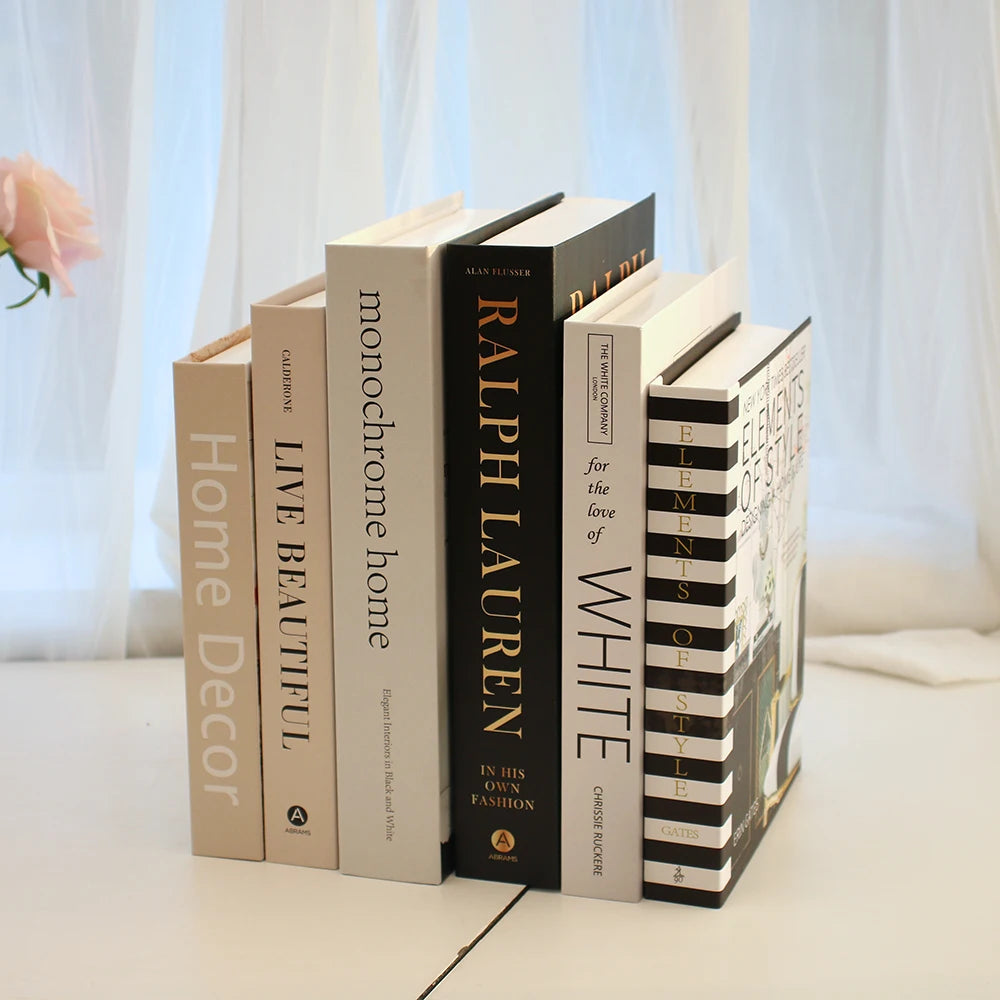 Luxury Decorative Fake Books Set – Modern Home & Coffee Table Decor