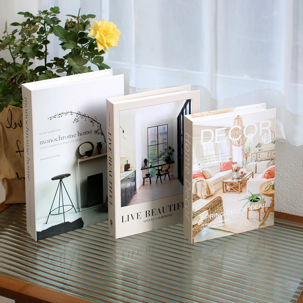 Luxury Decorative Fake Books Set – Modern Home & Coffee Table Decor