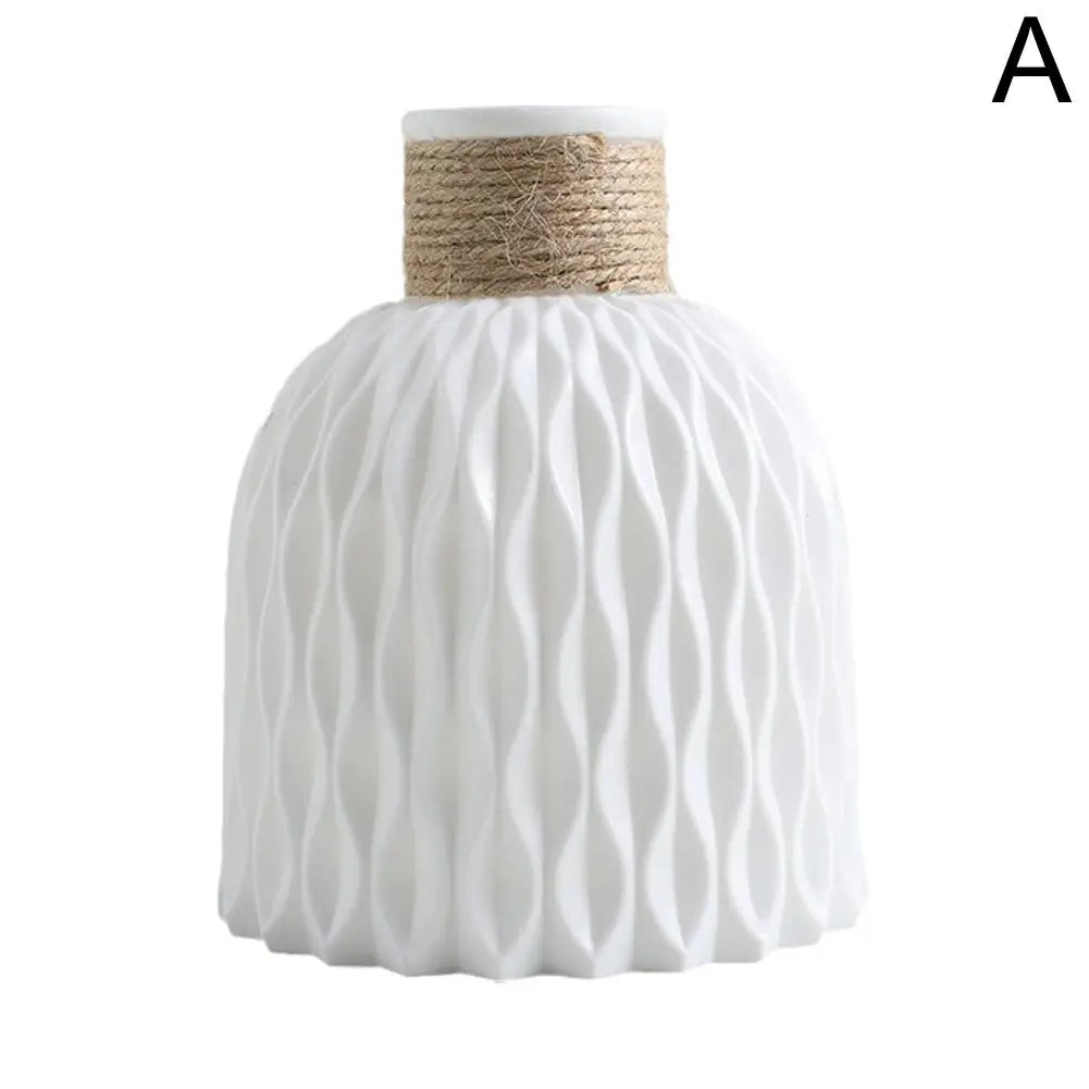 🌸 Rope Plastic Vase - Stylish Flower Arrangement & Home Decor Ornament