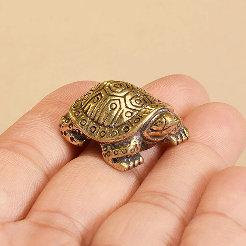 🐢 Antique Solid Brass Turtle Ornament – Symbol of Longevity & Wisdom