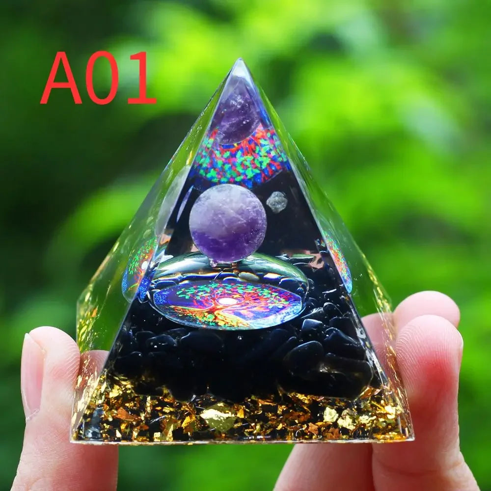 Natural Crystal Pyramid – Energy Generator & Decorative Piece