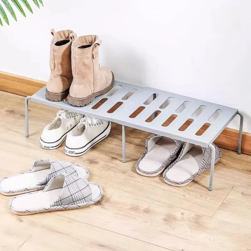 Extensible ABS Shoe Rack – Space-Saving Telescopic Storage Shelf