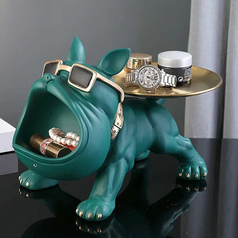 πΆ Bulldog Figurine Storage Box β Stylish & Functional Home Decor