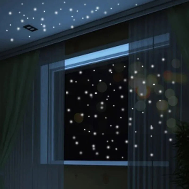 🌟 407pcs Glow-in-the-Dark Star Wall Stickers – Create a Magical Night Sky! 🌙