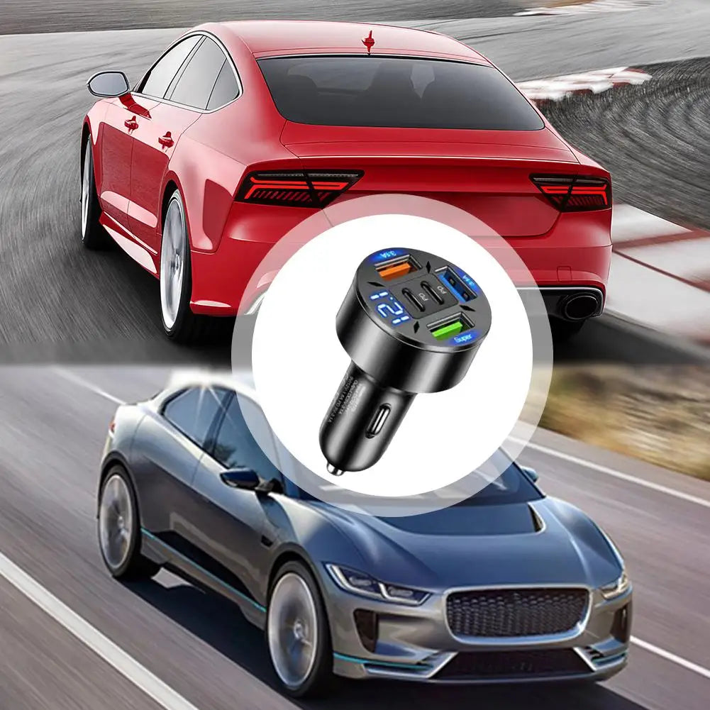 🚗 250W 5-Port Car Charger – Power Up Every Journey! ⚡