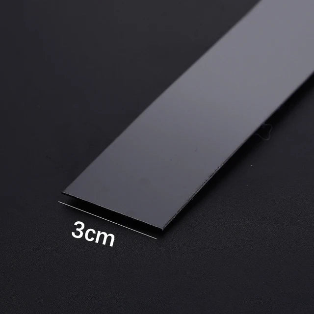 Gold Stainless Steel Wall Sticker Strip – Self-Adhesive Metal Trim for Home & Tile Decoration