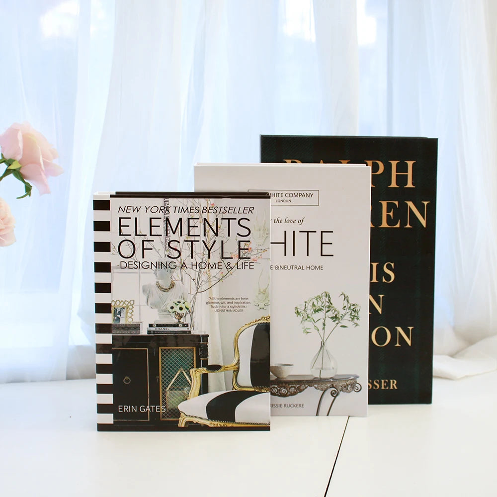 Luxury Decorative Fake Books Set – Modern Home & Coffee Table Decor