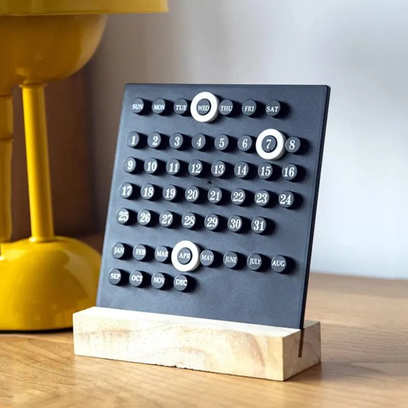 Acrylic Wooden Base DIY Perpetual Calendar β Elegant Desktop Ornament for Home & Office π
β¨