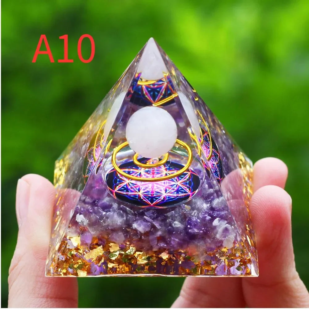 Natural Crystal Pyramid – Energy Generator & Decorative Piece