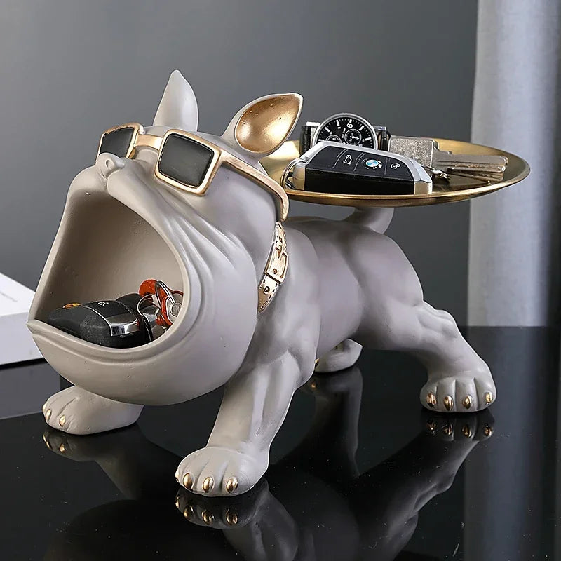 πΆ Bulldog Figurine Storage Box β Stylish & Functional Home Decor