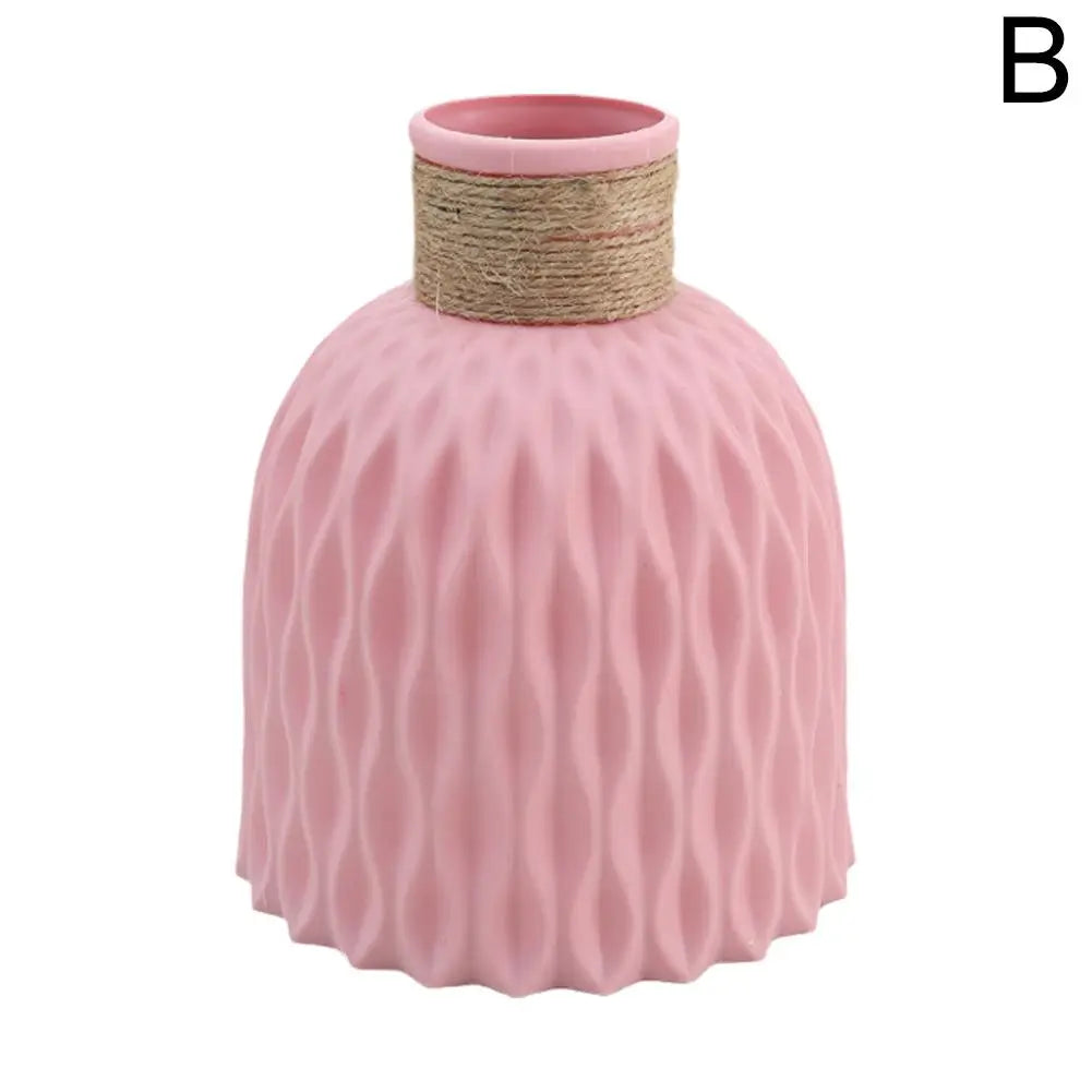 🌸 Rope Plastic Vase - Stylish Flower Arrangement & Home Decor Ornament