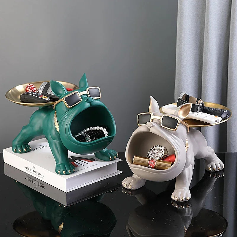 πΆ Bulldog Figurine Storage Box β Stylish & Functional Home Decor