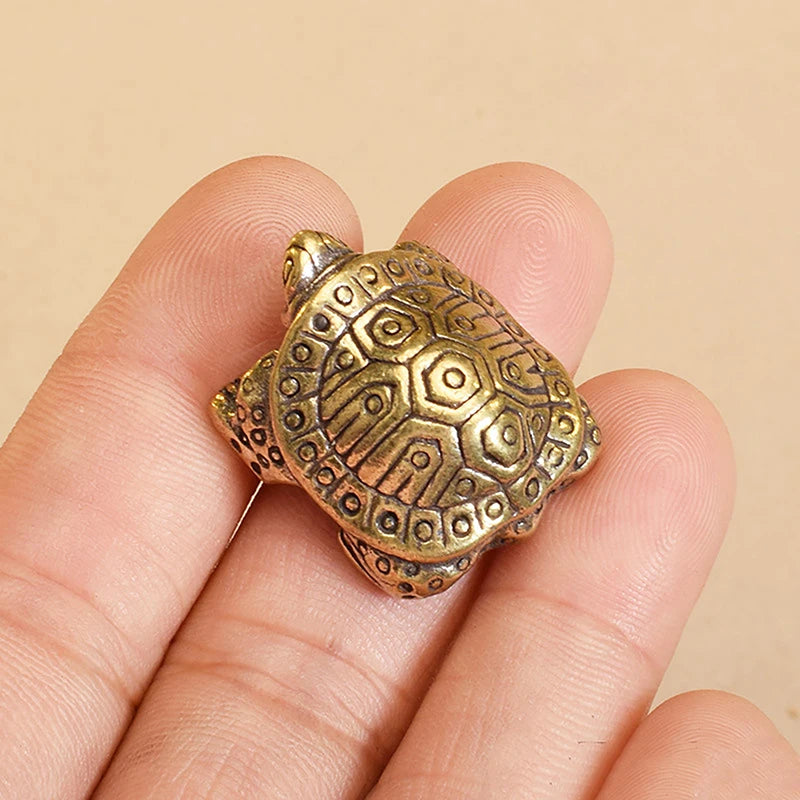 🐢 Antique Solid Brass Turtle Ornament – Symbol of Longevity & Wisdom