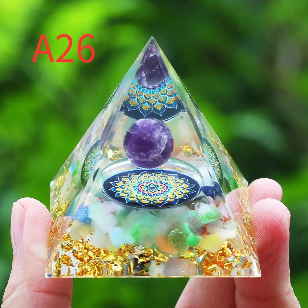 Natural Crystal Pyramid – Energy Generator & Decorative Piece