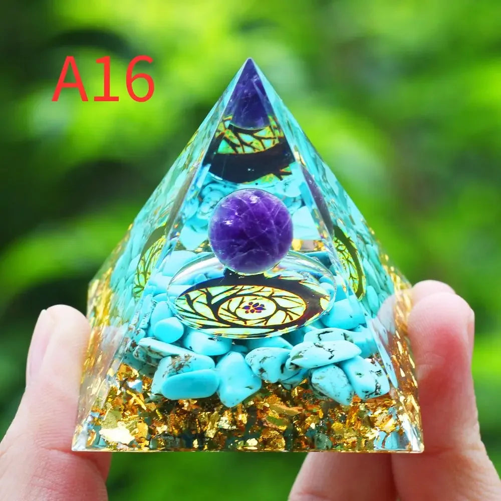 Natural Crystal Pyramid – Energy Generator & Decorative Piece