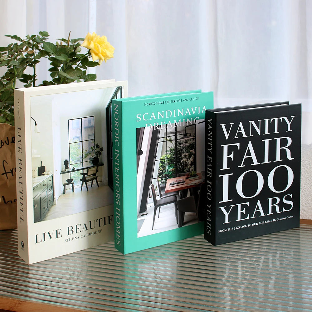 Luxury Decorative Fake Books Set – Modern Home & Coffee Table Decor