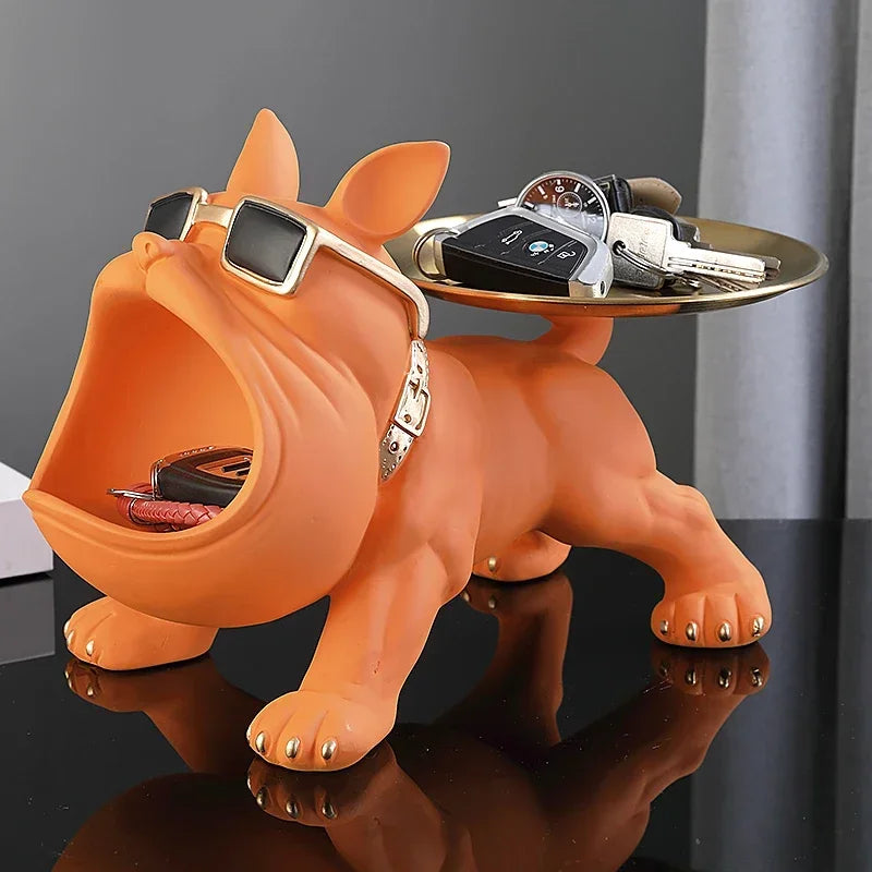 πΆ Bulldog Figurine Storage Box β Stylish & Functional Home Decor