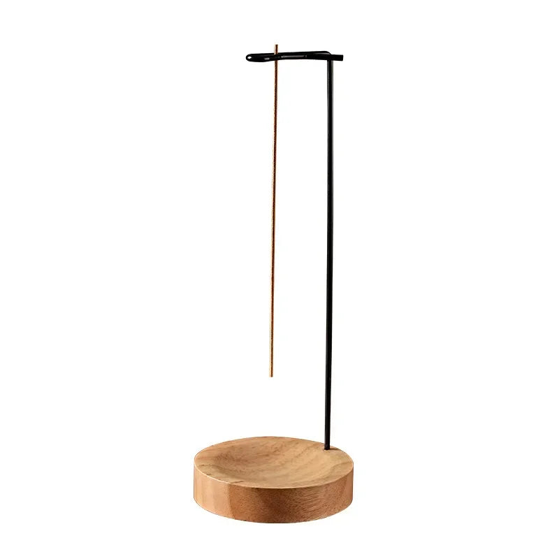 🌿 Creative Upside Down Incense Burner - Wooden Round Incense Stick Holder for Bedroom, Yoga & Home Decor