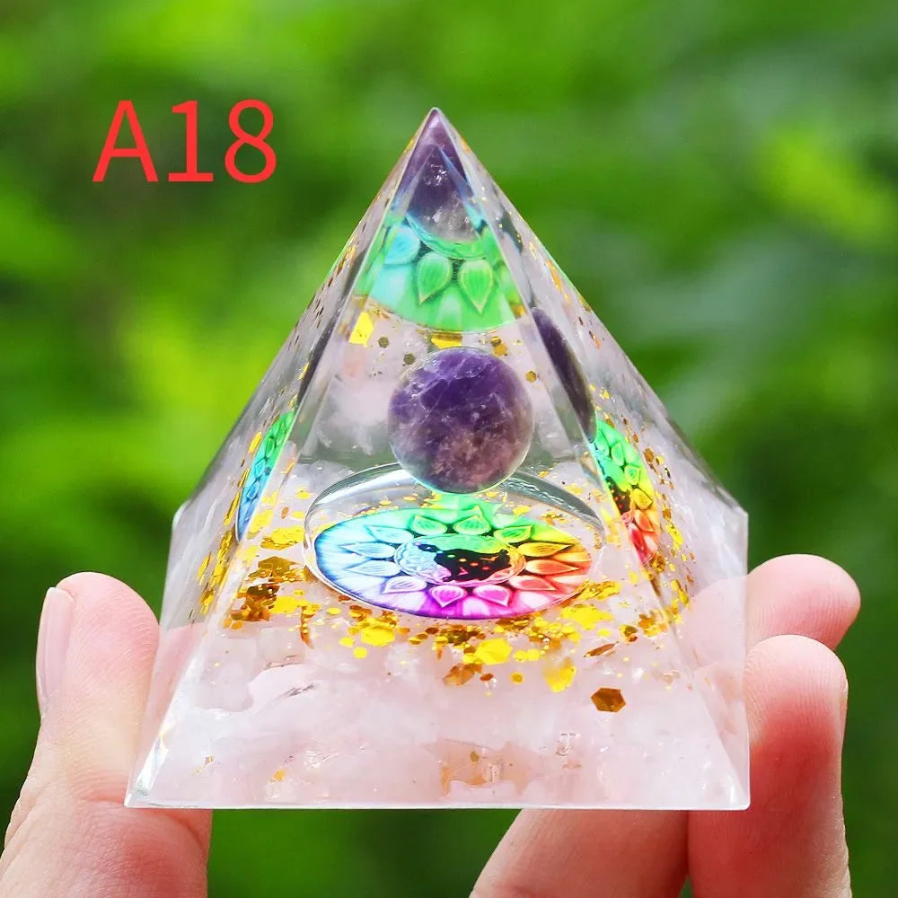 Natural Crystal Pyramid – Energy Generator & Decorative Piece