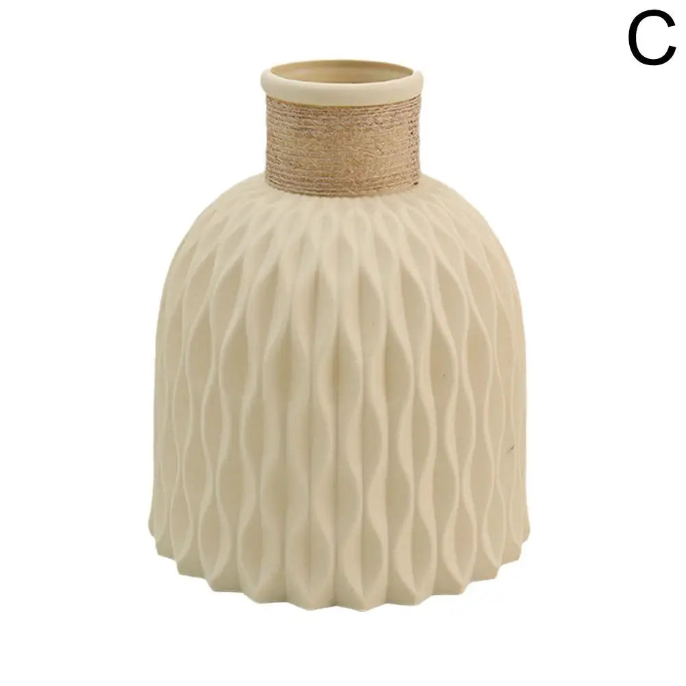 🌸 Rope Plastic Vase - Stylish Flower Arrangement & Home Decor Ornament