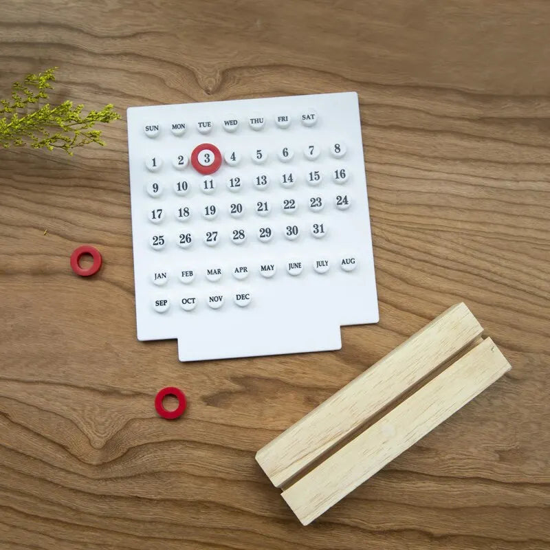Acrylic Wooden Base DIY Perpetual Calendar β Elegant Desktop Ornament for Home & Office π
β¨