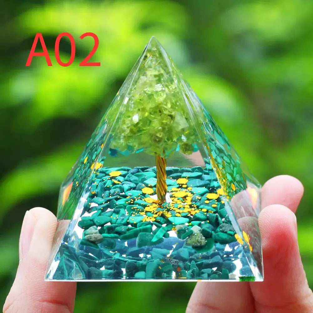 Natural Crystal Pyramid – Energy Generator & Decorative Piece