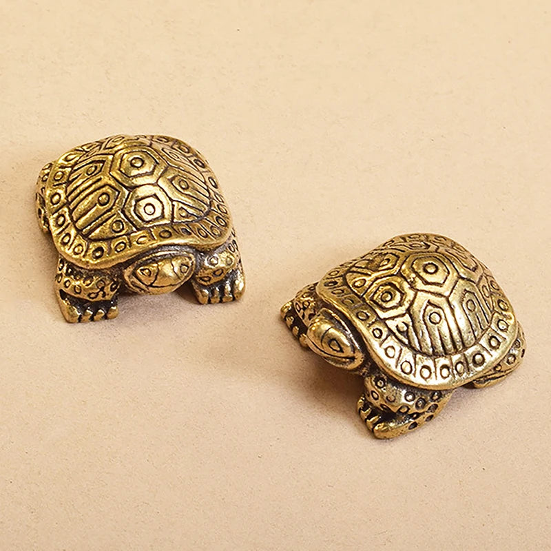 🐢 Antique Solid Brass Turtle Ornament – Symbol of Longevity & Wisdom