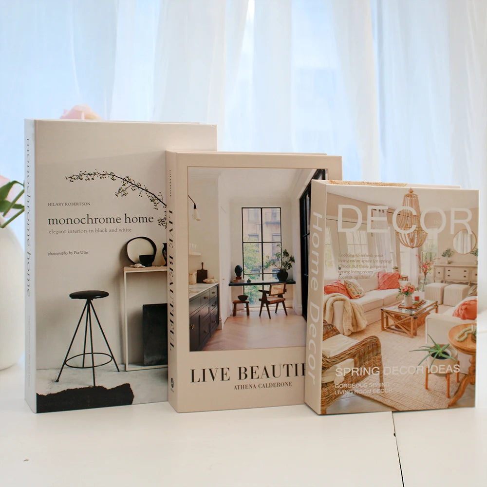 Luxury Decorative Fake Books Set – Modern Home & Coffee Table Decor