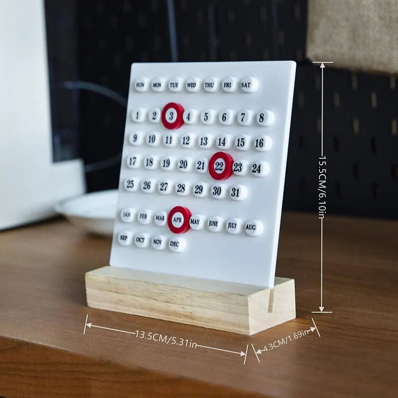 Acrylic Wooden Base DIY Perpetual Calendar β Elegant Desktop Ornament for Home & Office π
β¨