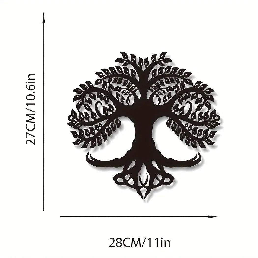 Landscape Metal Wall Art – Deer & Nature Scene Home Decor Ornament