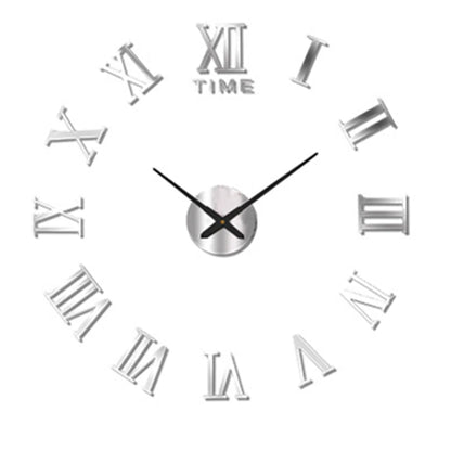 Fashion Modern 3D DIY Wall Clock – Stylish Acrylic Mirror Decor