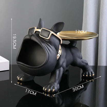 🐶 Bulldog Figurine Storage Box – Stylish &amp; Functional Home Decor
