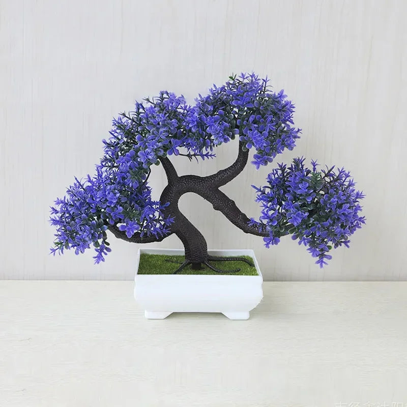 Simulated Potted Dragon Whisker Tree Bonsai – Elegant Greenery for Your Space