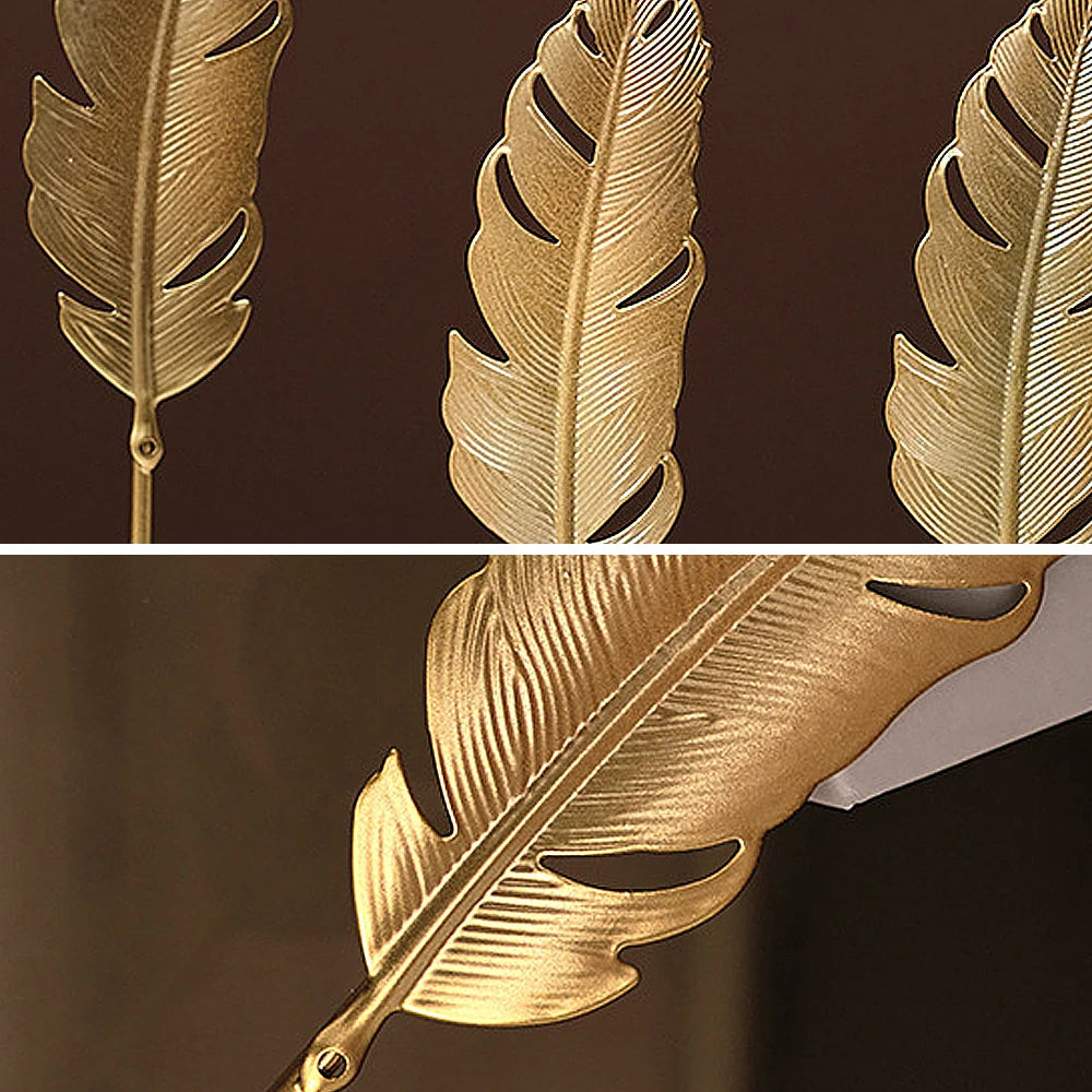✨ Nordic Gold Ginkgo Leaf Sculpture – Elegant Luxury Decor for Home & Office