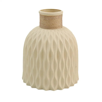 🌸 Rope Plastic Vase - Stylish Flower Arrangement & Home Decor Ornament