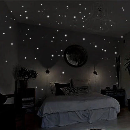 🌟 407pcs Glow-in-the-Dark Star Wall Stickers – Create a Magical Night Sky! 🌙