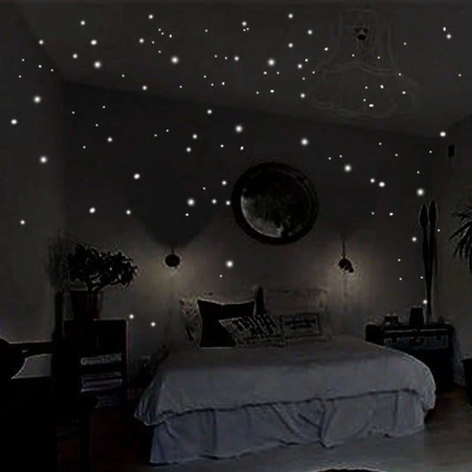 🌟 407pcs Glow-in-the-Dark Star Wall Stickers – Create a Magical Night Sky! 🌙