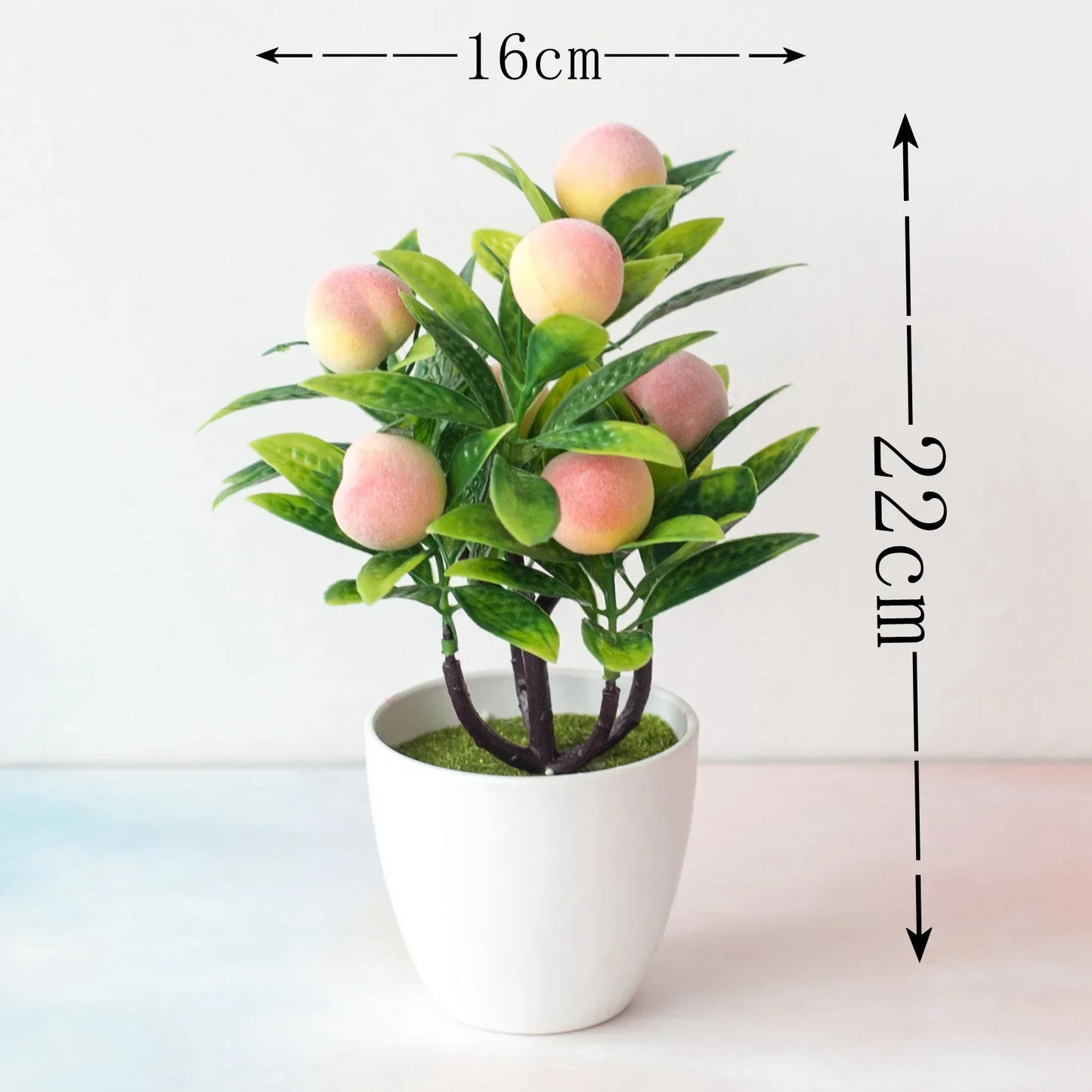 Artificial Plant Bonsai Plastic Small Tree Pot Fake Plant Flower Potted Ornaments for Home Room Table Garden Hotel Decoration