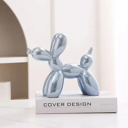 ERMAKOVA Creative Balloon Dog Ceramic Sculpture – Abstract Home Office Décor & Gift 🐶🎈