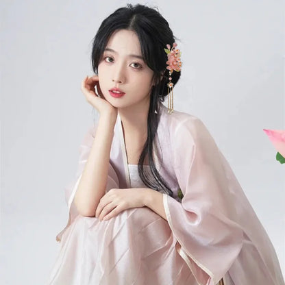 Chinese Hanfu Hair Accessories Set – Elegant Bridal & Retro Wedding Headdress 💖✨
