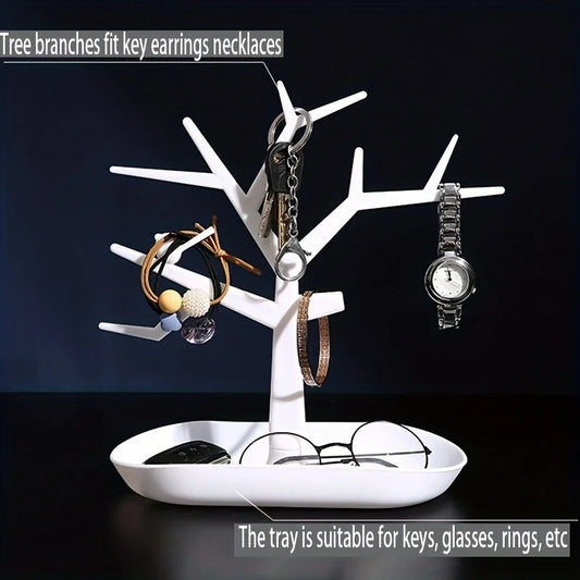 Tree Design Jewelry Storage Rack – Elegant &amp; Space-Saving Organizer