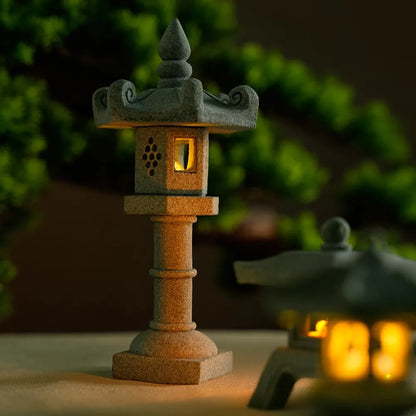 Mini Pagoda Lantern Light – Japanese Zen Garden Decoration
