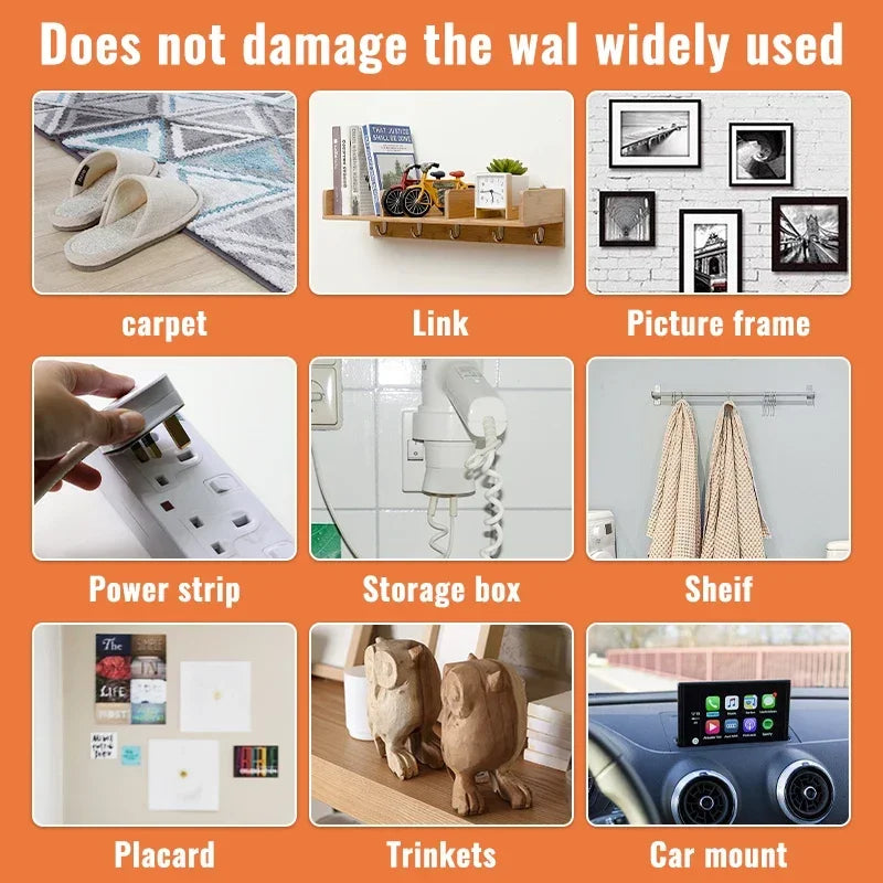Double-Sided Nano Tape – Transparent, Waterproof &amp; Reusable Wall Stickers